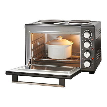 26 Litre Twin Hob Convection Oven