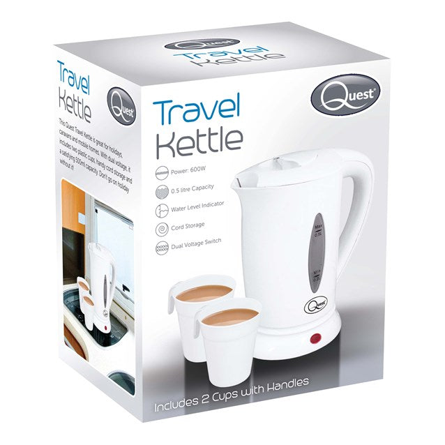 0.5L Travel Kettle - White