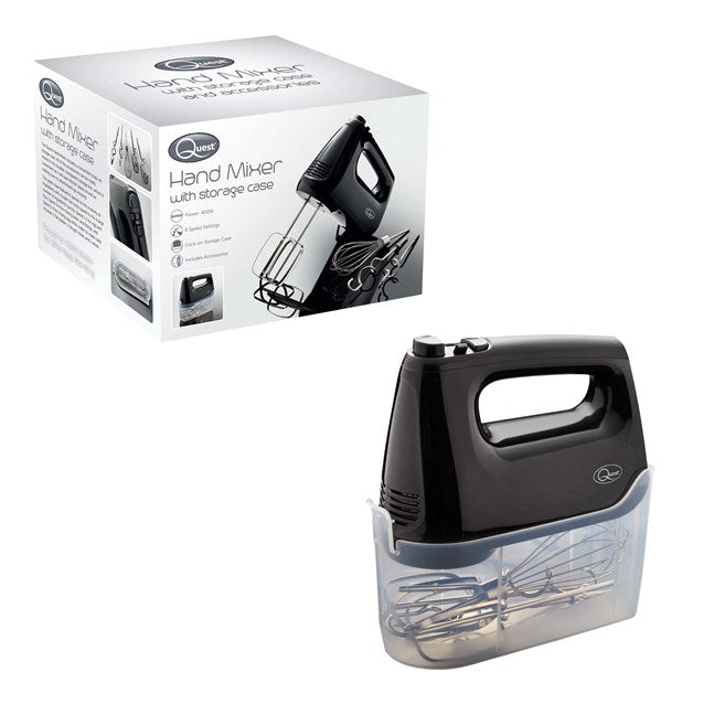 Hand Mixer With Storage Case Black