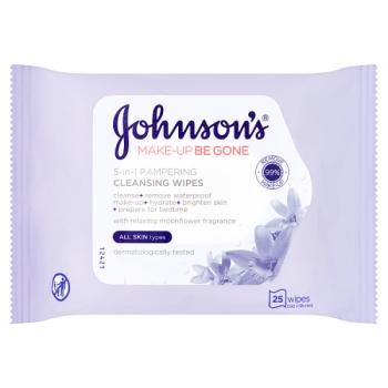 Lingettes Nettoyantes Démaquillantes 5 en 1 JOHNSON'S® 25 Lingettes