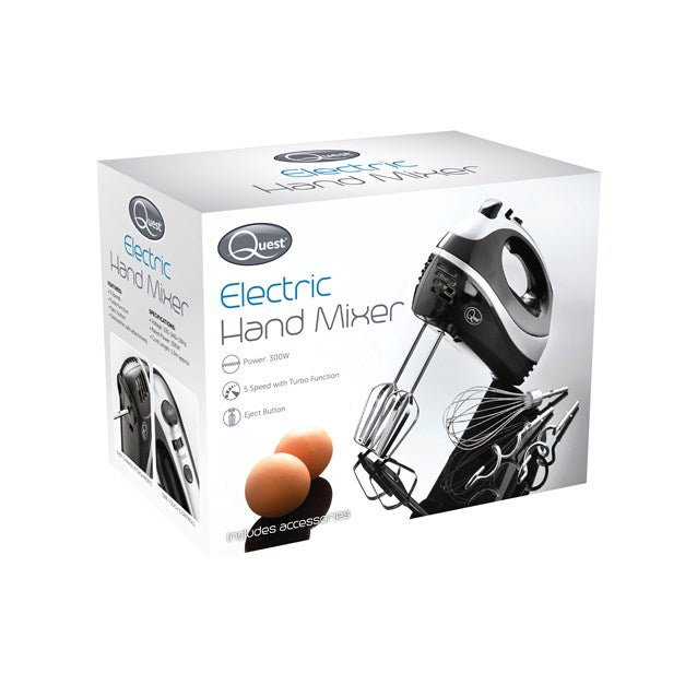 Professional Hand Mixer - Black/Silver