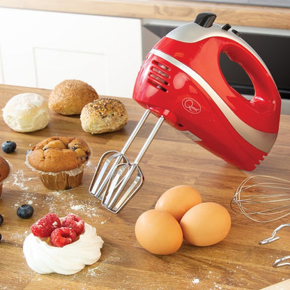 Professional Hand Mixer - Red/Silver