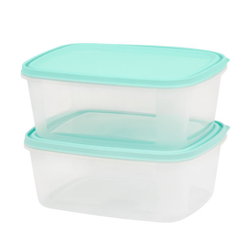 Set 2 Everyday 3L Food Box & Lid Clear/Assorted