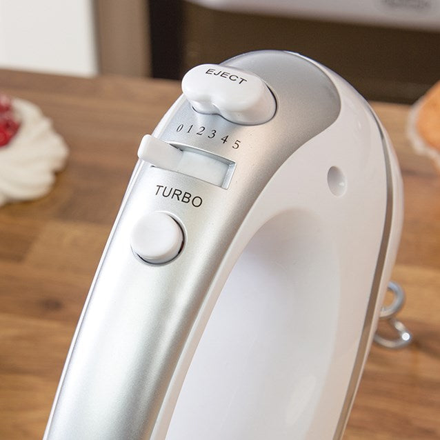 Professional Hand Mixer - White/Silver