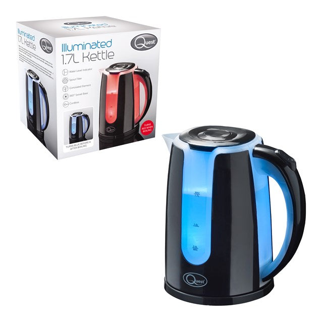 Dual LED Illuminated Kettle - 1.7Ltr Black