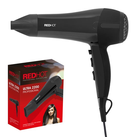 RedHot Professional Hair Dryer - Black