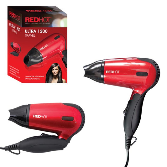 RedHot Compact Hair Dryer - Red