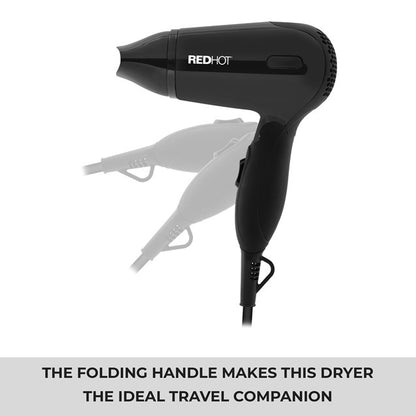 RedHot Compact Hair Dryer - Black