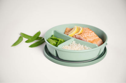 Bento bowl 3-compartment multibowl round Cirqula – Airtight food storage container – Separated food storage – Meal prep containers & food containers