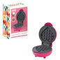 12cm Heart Waffle Maker - Pink