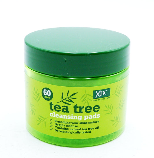 XBC TEA TREE MAKE UP REMOVER CLEANSING PADS 60pk