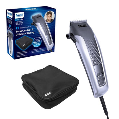 Bauer Hair Clipper Set with Travel Bag