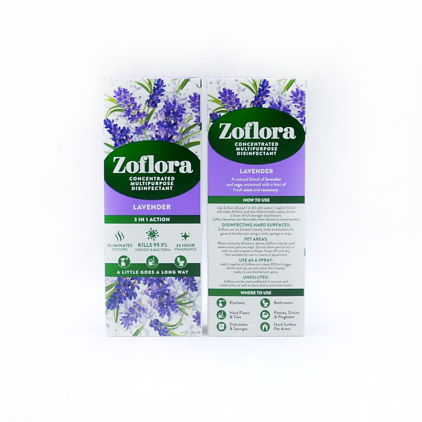 ZOFLORA DISINFECTANT LAVENDER 120ML