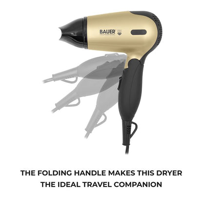 Bauer Tourmaline Travel Hair Dryer Set - 1200w