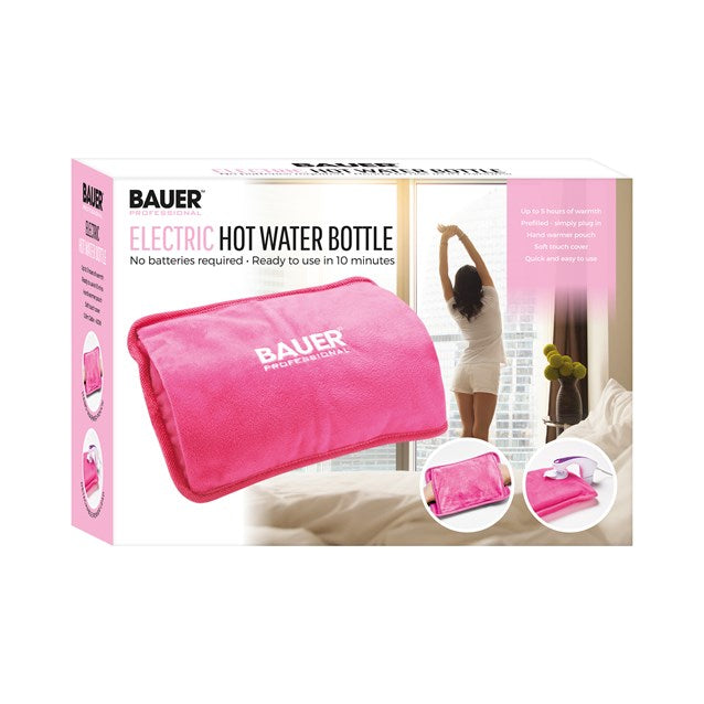 Bauer Rechargeable Electric Hot Water Bottle-Pink