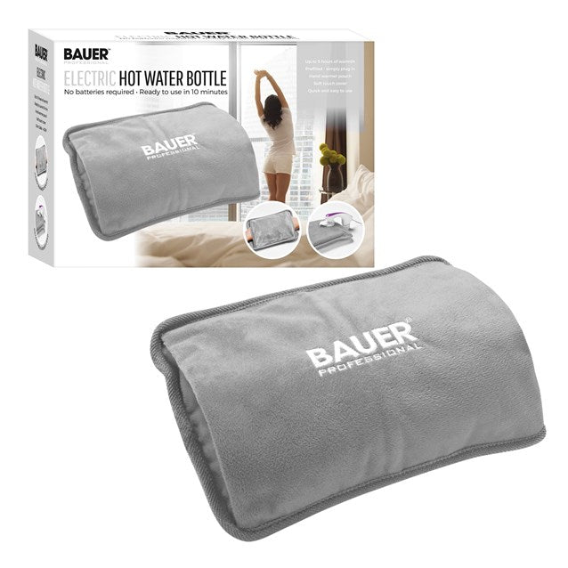 Bauer Rechargeable Electric Hot Water Bottle-Grey