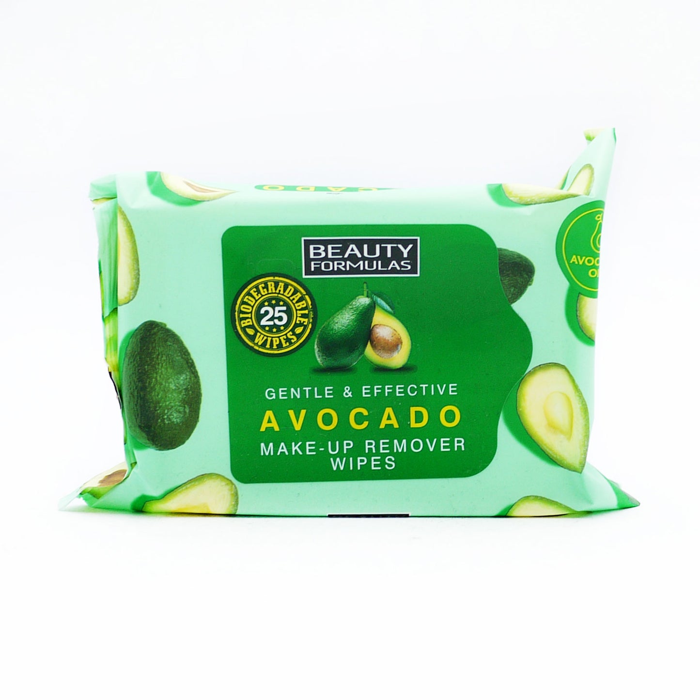 BEAUTY FORMULAS AVOCADO MAKE UP REMOVER WIPES 25'S