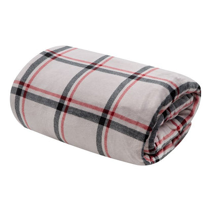 Bauer Luxury Soft Touch Heated Throw Plaid 120x160