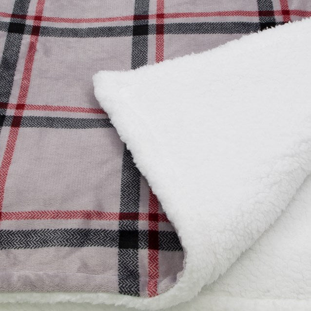 Bauer Luxury Soft Touch Heated Throw Plaid 120x160