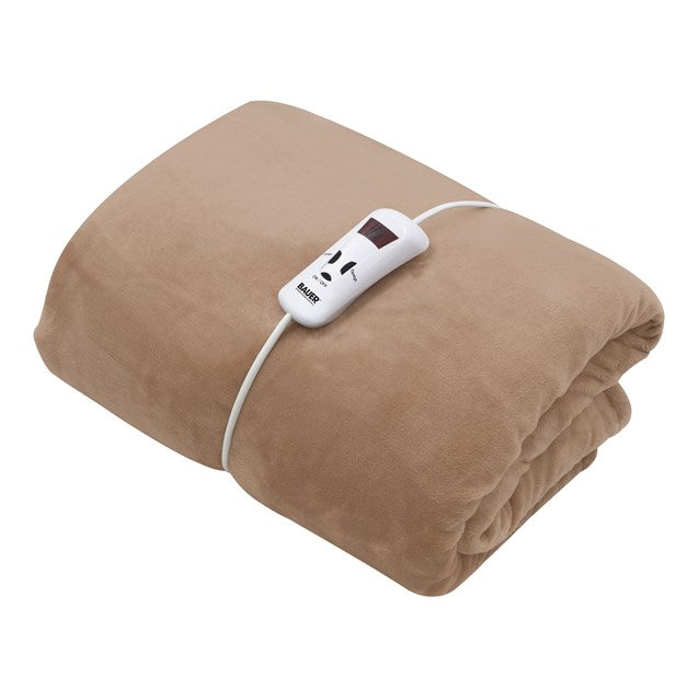 Bauer Plaid Chauffant Luxe Doux au Toucher Beige 120x160