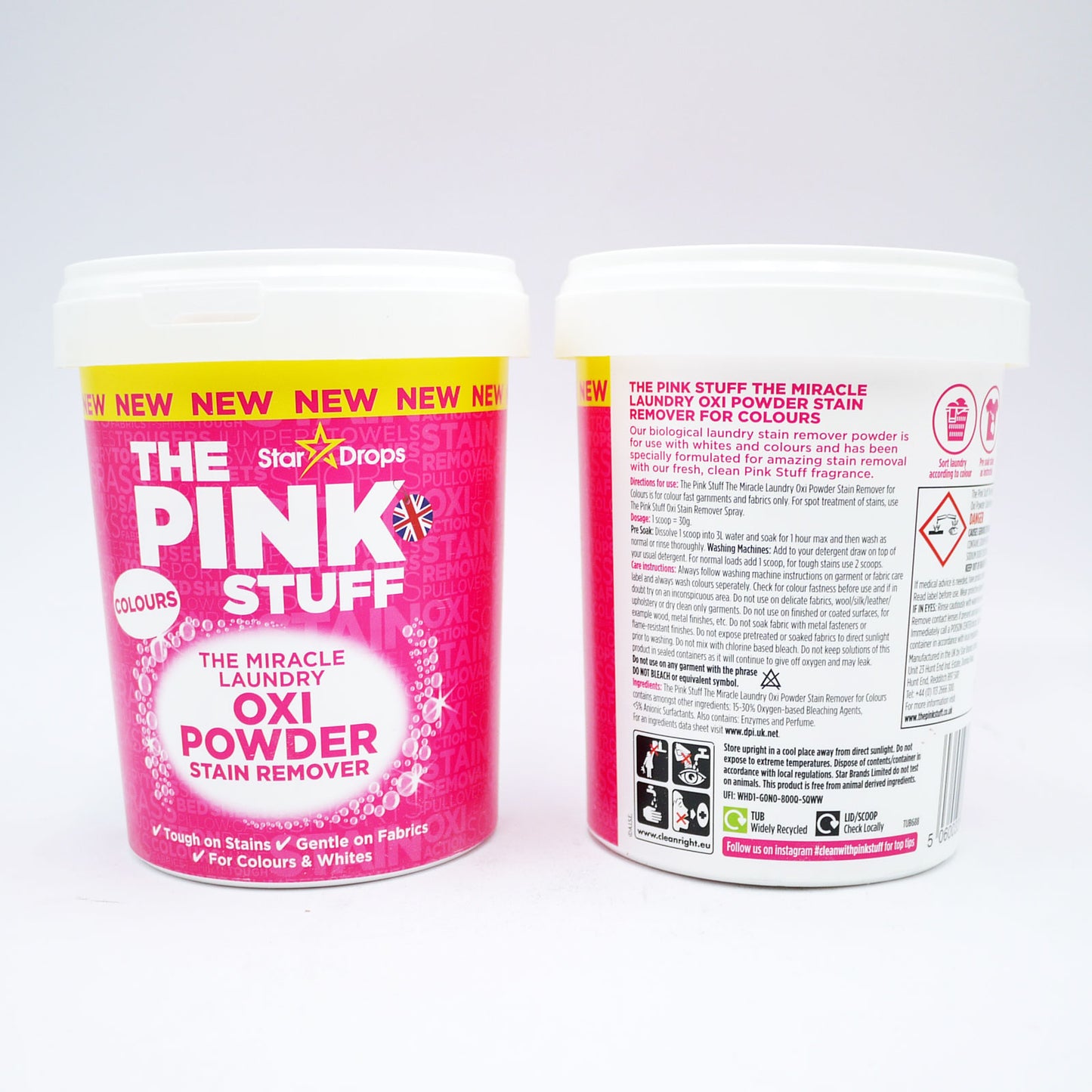 THE PINK STUFF STAIN REMOVER POWDER COLOUR 1KG