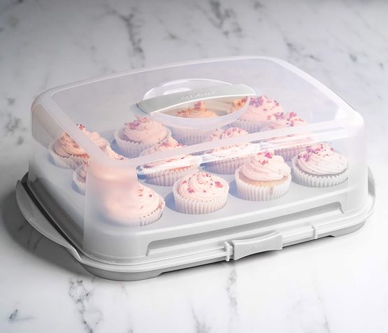 Wham Cook Cupcake Caddy Aluminium/Clear