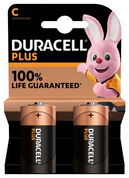 Duracell C Size Plus Power +100% - Pack of 2