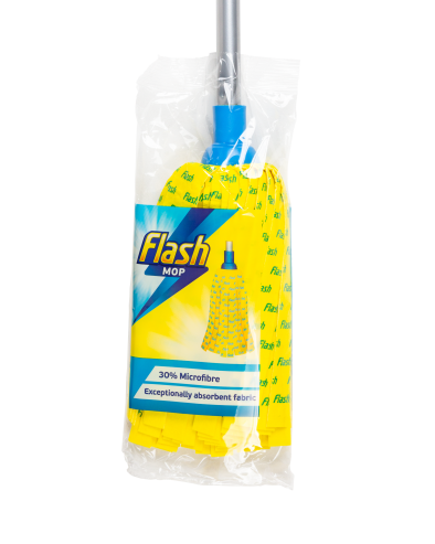FLASH 30% Microfibre Mop with Fixed Handle