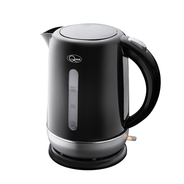 1.5L Fast Boil Kettle Black and Silver