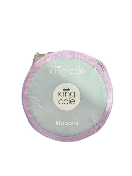 KING COLE RIBBONS LILAC 10mmX5m