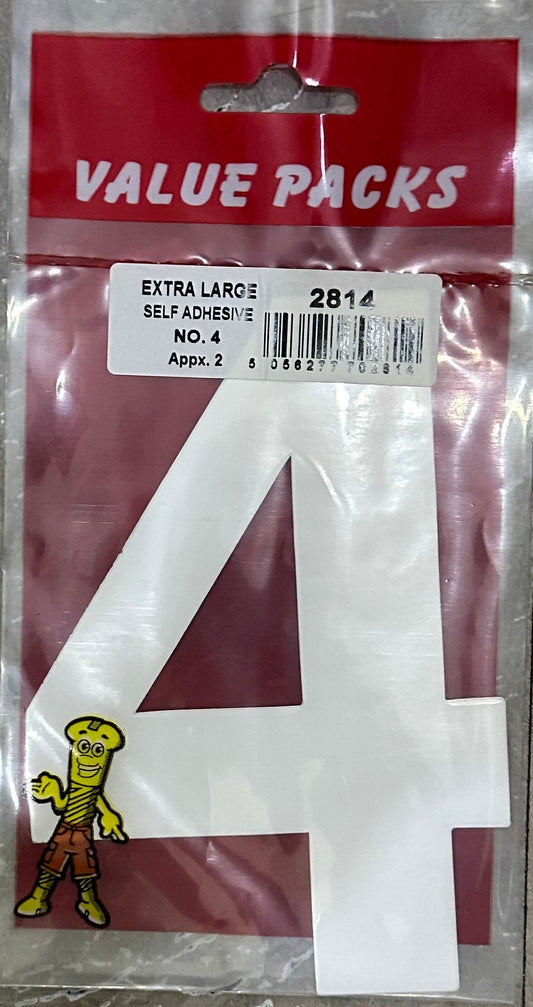 N°4 Extra Large Auto-adhésif