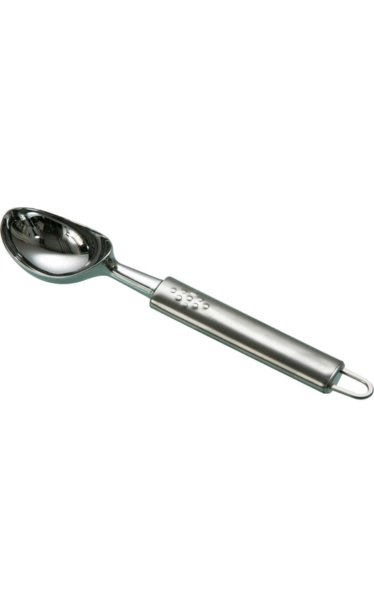 Cuillère à glace en acier inoxydable / Cuillère argentée avec gâchette