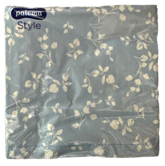 SERVIETTES PALOMA 3 PLIS BLEU BÉBÉ PAQ. DE 20