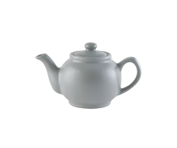 Théière grise mate moderne 2 tasses | Design élégant pour les amateurs de thé