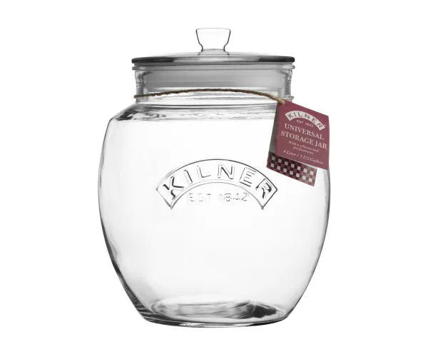 Premium Universal Push Top Storage Jar 4 Litre | Keep Your Essentials Fresh.