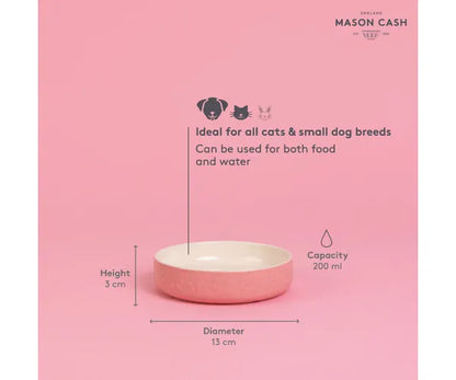 la Soucoupe adorable chat rose de 13 cm – Collection Couleurs mélangées.