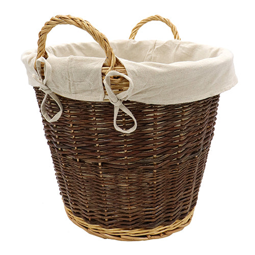 Le Grand Panier à Bûches en Coton – Naturel | Gardez Votre Bois de Chauffage Organisé.