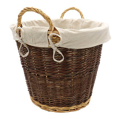 Le Grand Panier à Bûches en Coton – Naturel | Gardez Votre Bois de Chauffage Organisé.
