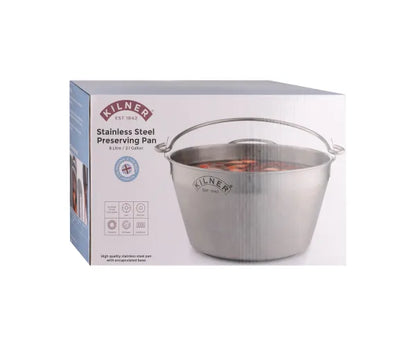 Marmite à Conserves en Acier Inoxydable 8 Litres | Ustensile de Cuisson Durable pour la Mise en Conserve à Domicile.