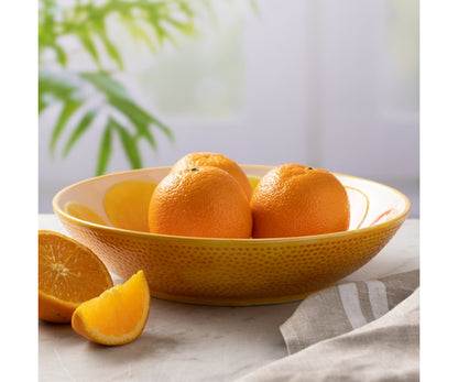 Bol orange Colorful World Foods 25 cm – Un ajout éclatant à votre cuisine.