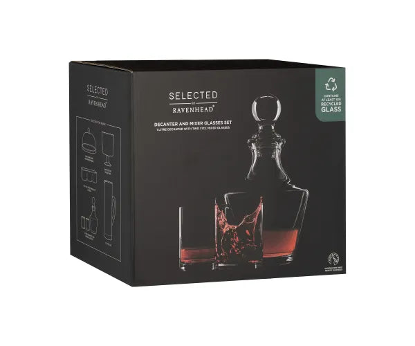 Améliorez votre expérience de bar avec une carafe de 1 L et un ensemble de 2 verres mélangeurs de 37 cl