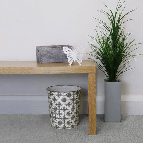 Corbeille à papier Geo en plastique efficace, Gris/Blanc - Gardez votre espace propre et écologique.