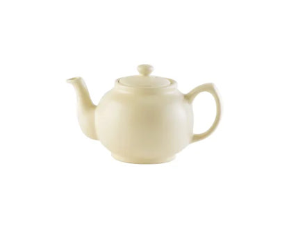 Théière Matt Cream 2 tasses | Élégante théière en céramique pour deux | Achetez maintenant