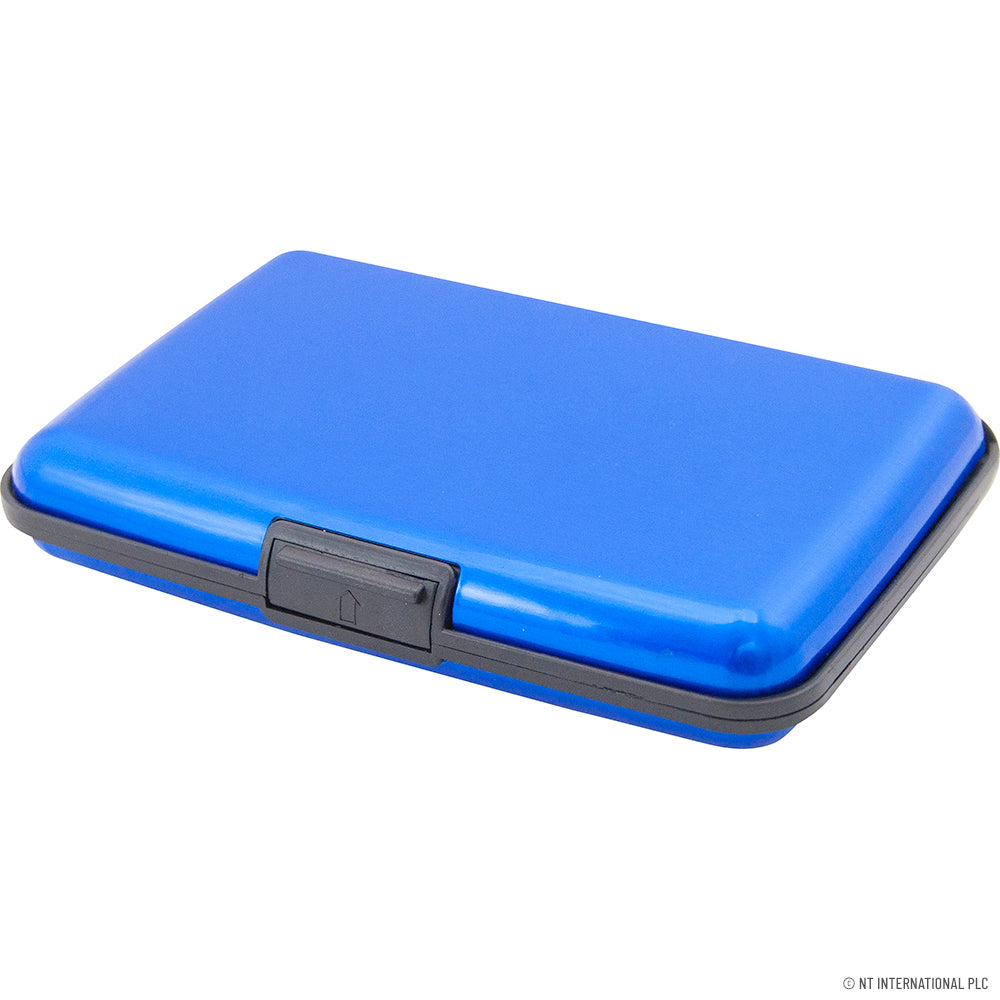 Étui portefeuille élégant en aluminium pour cartes de crédit - Disponible en 4 couleurs vives