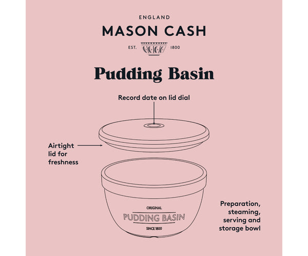 Pudding Bowl Innovant avec Couvercle - Idéal pour la Cuisson et le Stockage Alimentaire.