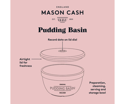 Pudding Bowl Innovant avec Couvercle - Idéal pour la Cuisson et le Stockage Alimentaire.