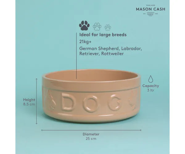 Gamelle pour chien personnalisée en canne 25cm - Solution d'alimentation unique pour animaux.