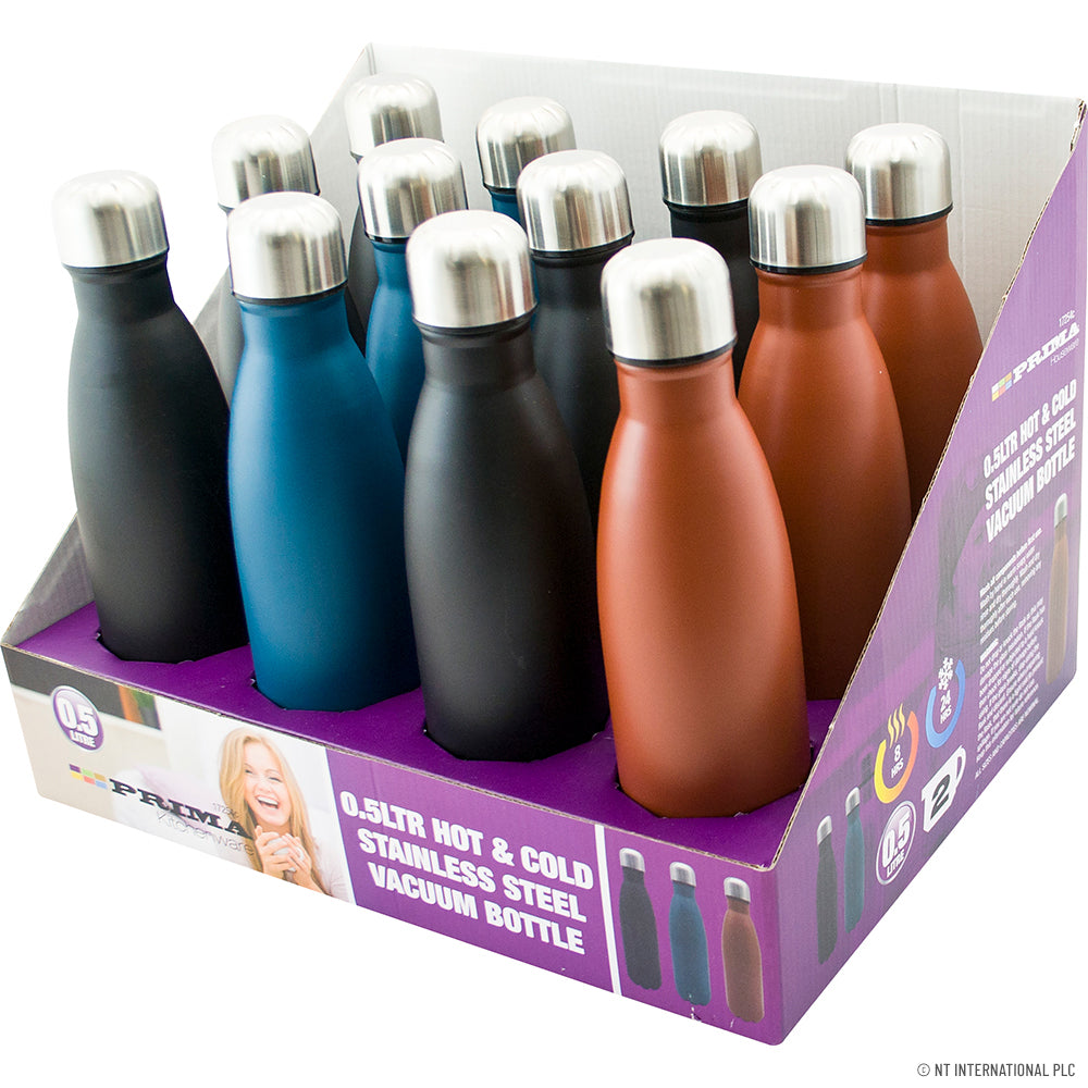 500ml Vacuum Water Bottle in a Stylish Display Box - Perfect for Active Lifestyles!
