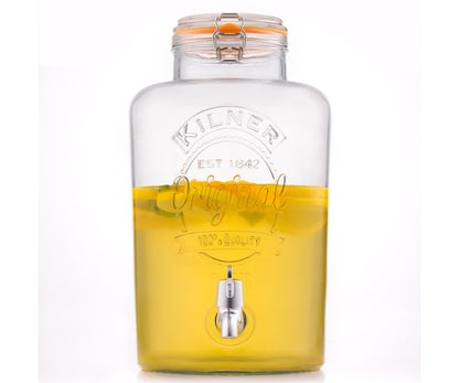 8 Litre Clip Top Round Drinks Dispenser | Refreshing Beverages for Every Occasion.
