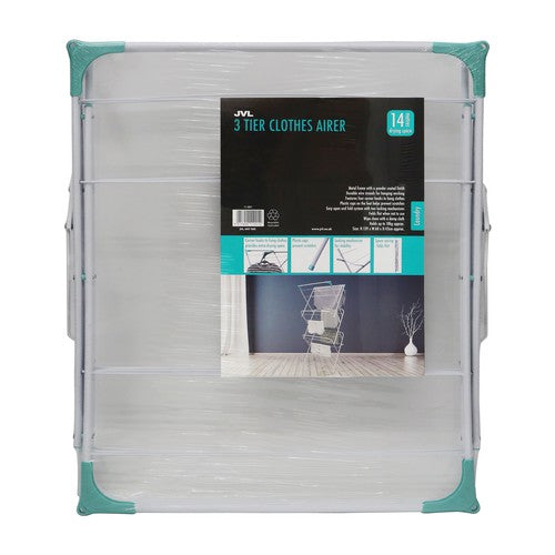 Efficient 3 Tier Clothes Airer - 14m White